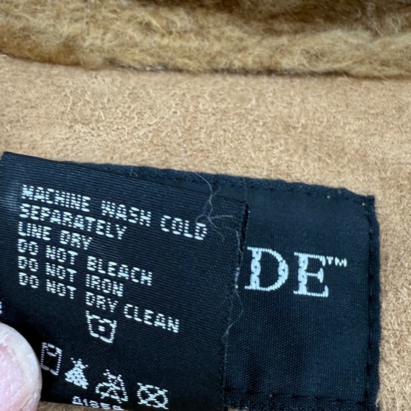 Centigrade Womens Petite Medium Camel Brown Faux Suede Fur Trim Long Trench Coat - Picture 3 of 10